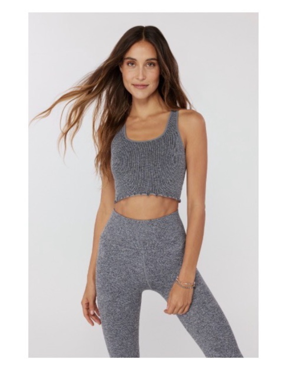 Spiritual Gangster Seamless Legging and Crop Tank Set size xs/s